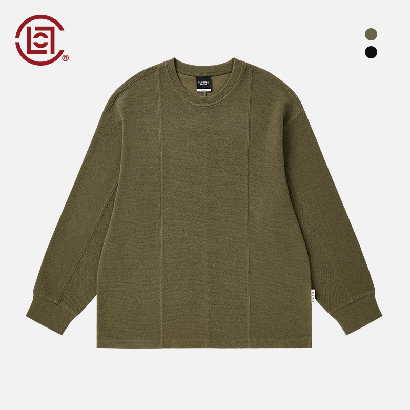CLOT波纹肌理感长袖T恤榫卯系列