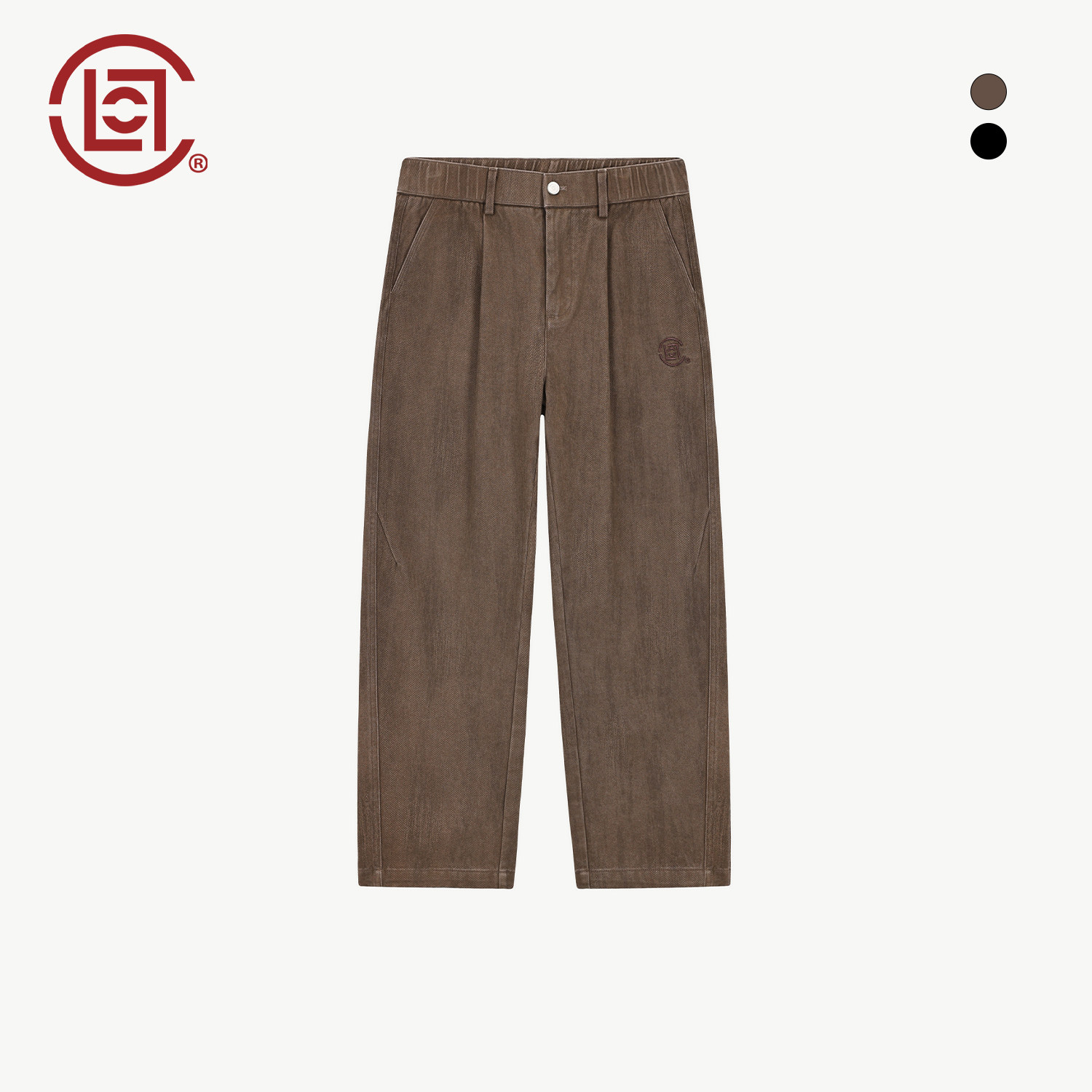 CLOTTEE by CLOT复古潮牌休闲裤男秋季新款咖色宽松直筒工装裤子K