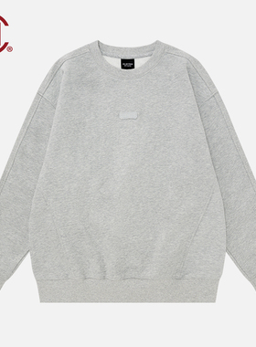 【CLOTTEE by CLOT】磨毛拼接盘扣圆领卫衣 线圈布 中式 榫卯系列