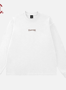 【CLOTTEE by CLOT】刺绣Logo竹节棉长袖T恤 榫卯系列 陈冠希主理