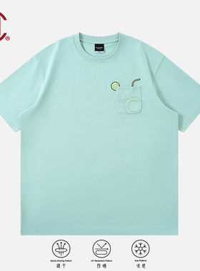 【CLOTTEE by CLOT】口袋青柠苏打短袖T恤凉感防晒速干
