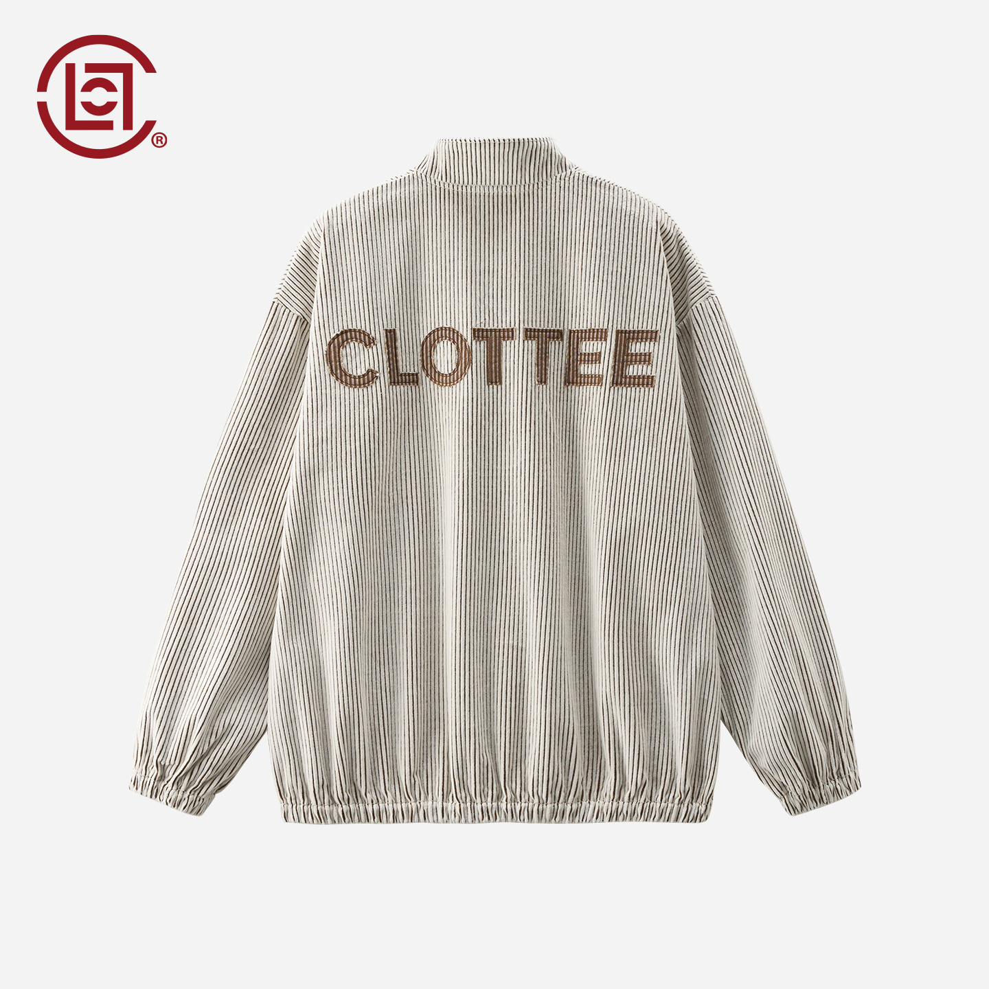 CLOT棉质灯芯绒半拉链夹克