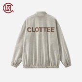 正面版 盘扣中式 CLOT 棉质灯芯绒半拉链夹克 CLOTTEE