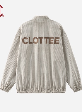 【CLOTTEE by CLOT】棉质灯芯绒半拉链夹克 正面版 盘扣中式