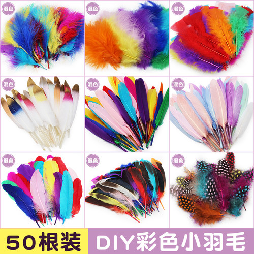 幼儿园羽毛饰品美术羽毛材料