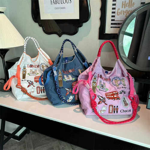 刺绣环保袋ballchain新款