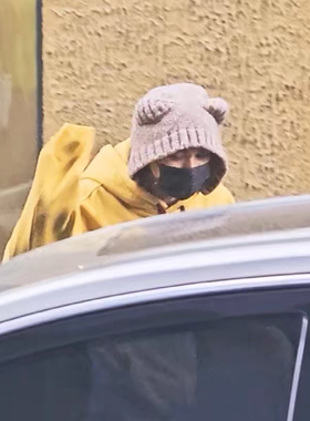 成毅同款软萌可爱小熊毛线帽子大头围洋气护耳帽时尚百搭包头帽