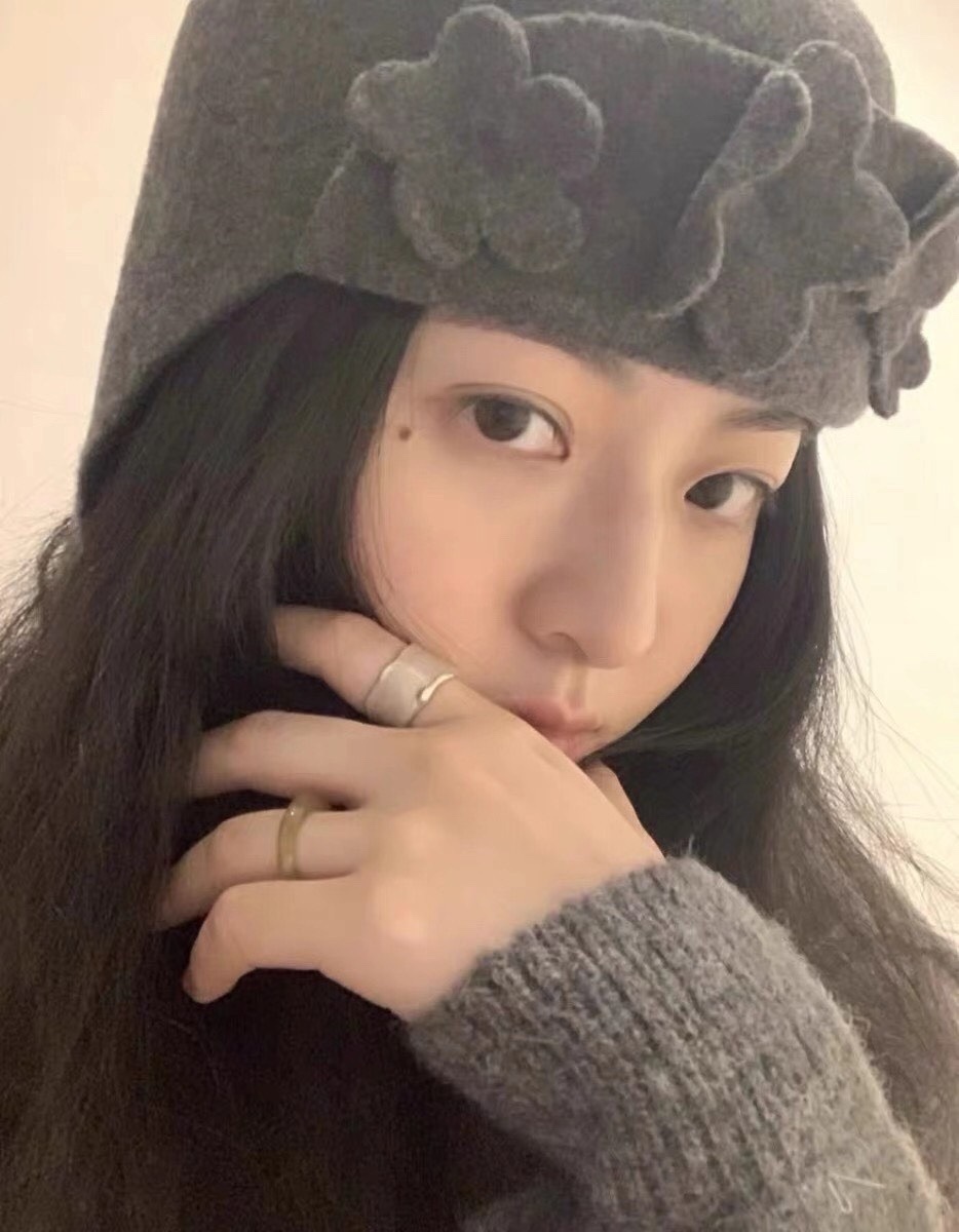 胡斑同款立体花朵遮耳保暖飞行帽