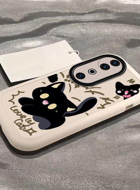 适用vivos19/s18手机壳s18pro/s17t新款s16泡芙壳vovos15e硅胶s12全包防摔s10/s9e惊吓黑猫vivis7t可爱软男女