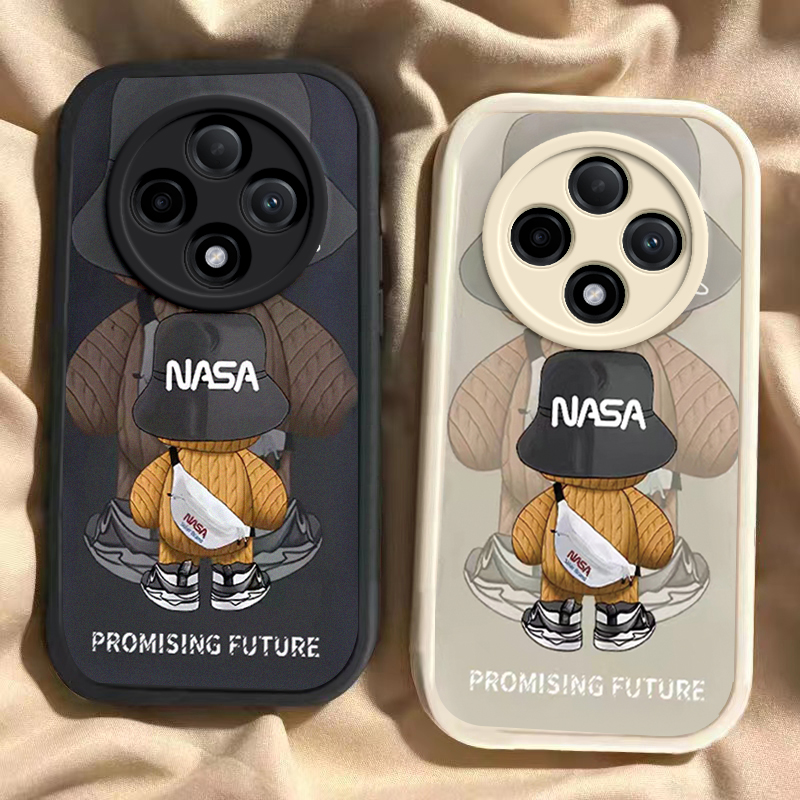 适用oppoa3pro手机壳a2/a1/a58新款a93s软opopa96硅胶套A575G背影潮熊a11x全包a32防摔a72男a35女a91a83情侣