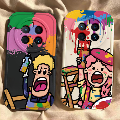 适用华为Mate70手机壳Meta70Pro+保护套新款硅胶软壳镜头全包防摔M70十Por魅特外壳迈特Mete加MT男女画家男孩