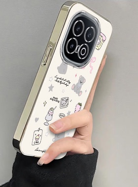 适用iqoo13手机壳新款vivoiqoo12pro小猫小熊iQOO11S全包防摔ipoo8硅胶套icoo10电镀iq007高级感5女iqoou1x男