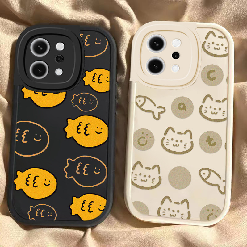 适用OPPOReno14手机壳Reno14Pro保护套新款硅胶OPPORen镜头全包防摔外壳0PP0Ren014Pr0男女猫饼干鱼