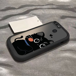 适用oppoR15手机壳标准版R15新款软硅胶OPPO全包oppr套0pp0opp0ppor防摔opr网红泡芙壳腮红黑猫oopor男poop女