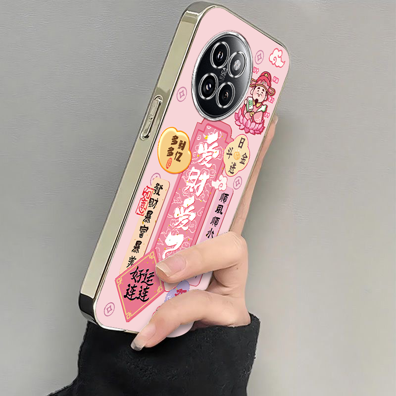 适用小米civi4pro手机壳新款CIVI3软红米10Xpro5G全包防摔Redmi9A10a电镀硅胶套cviv1s爱财爱己vici2男女高级