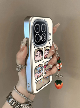 适用iqoo13手机壳新款vivoiqoo12pro四宫格小新镂空iQOO11S全包防摔ipoo8硅胶套icoo10电镀iq007高级感5iqoou