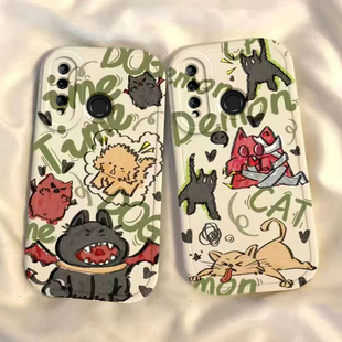 适用华为麦芒8手机壳POT一ALOOA保护套AL00A芒麦POTALOOA八POTAL10新款外壳AL硅胶POTALOO防摔全包p0t男女mai