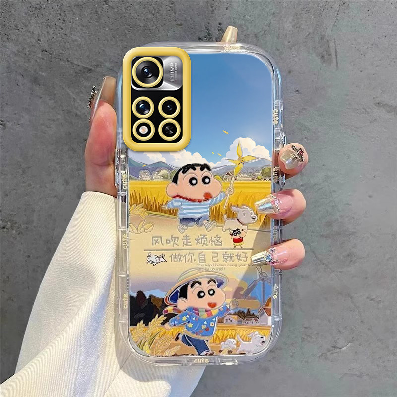 风吹走烦恼适用红米Note11Pro十手机壳RedmiNote115G套11小米Redmi外壳noto硅胶note115G全包n0t防摔+Por男女