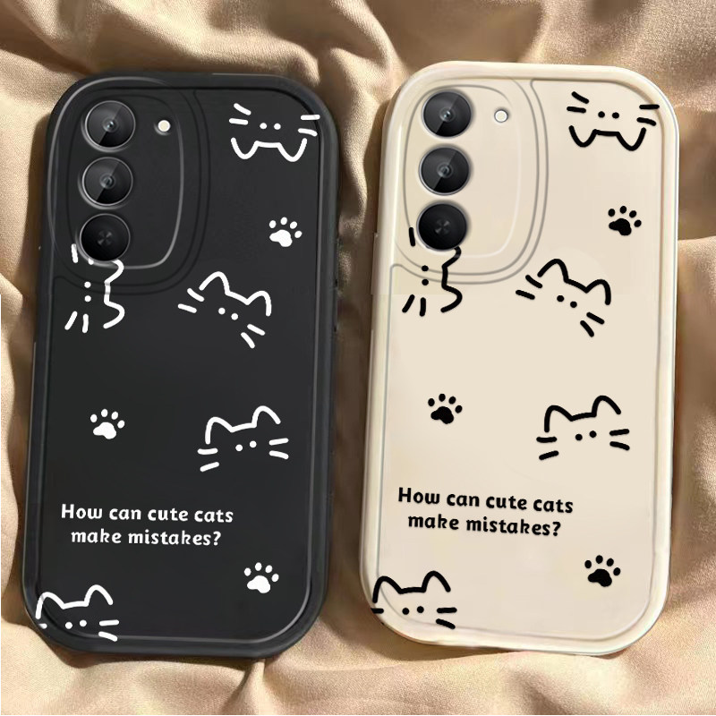 适用红米Note15R手机壳RedmiNote15R全包防摔线条猫咪保护套Redmi小米新款5G硅胶软壳镜头R15外壳RED男女磨砂