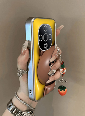 适用vivoy300Pro手机壳新款y200/y78/y77e膨胀棕熊送手y76s硅胶套vovoy66y73sy71t防摔y93s85a女y70sY300