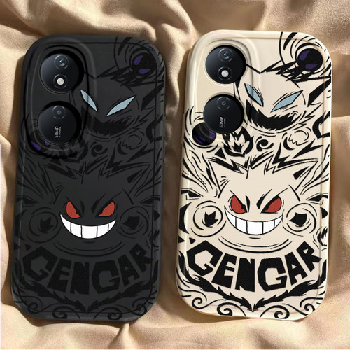 适用荣耀play8t手机壳新款7t华为荣耀play5t/6t全包防摔play3软硅胶套Honorplay4tpro卡通耿鬼外壳活力版挂绳