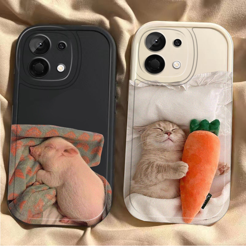 适用OPPOK13Turbo手机壳K13TurboPro保护套OPPO5G新款Pro全包PLE110防摔0pp0硅胶opk软男女外壳睡觉懒猪