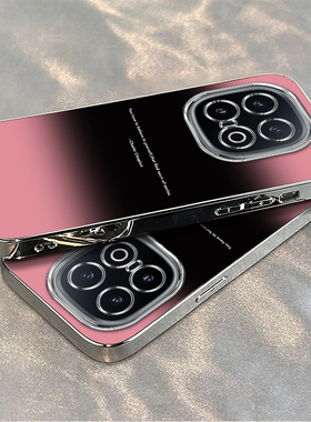 适用iqoo13手机壳新款vivoiqoo12pro渲染黑粉英文iQOO11S全包防摔ipoo8硅胶套icoo10电镀iq007高级感5iqoou1x