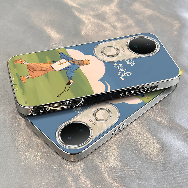 适用vivos20手机壳s19/s18/s17新款s16pro防摔vovos15e硅胶s12全包s10/s9e风和自由vivis7t电镀s6s5高级