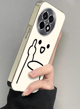 适用一加Ace5手机壳1+Ace5Pro新款OPPO保护套oneplusAce硅胶1加Aec单手中指米底Ae女生1十oppoAce全包防摔