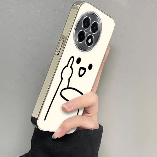 适用一加Ace5手机壳1+Ace5Pro新款OPPO保护套oneplusAce硅胶1加Aec单手中指米底Ae女生1十oppoAce全包防摔