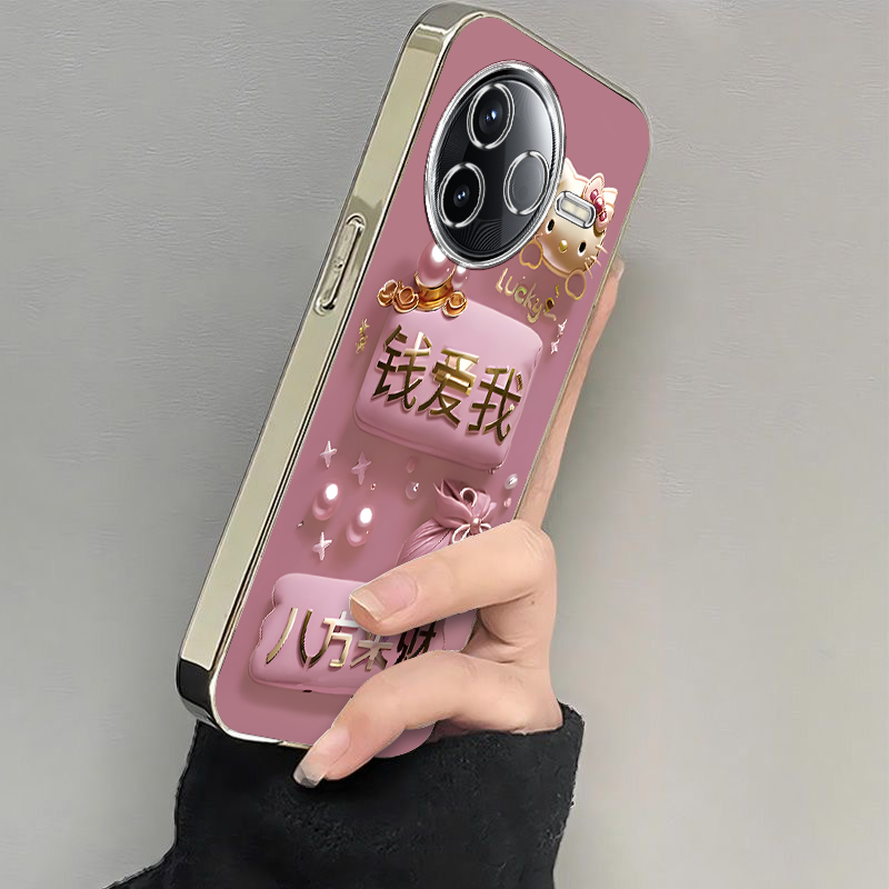 适用红米K80手机壳K70新款RedmiK60至尊版钱爱我粉小米k50pro软硅胶外壳k60e全包防摔k40s电镀k30k20pro高级