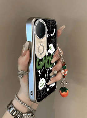 适用vivos20手机壳s19/s18/s17新款s16pro防摔vovos15e硅胶s12全包s10/s9e黑底幽灵vivis7t电镀s6s5高级