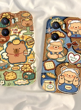 适用vivoy35手机壳y36新款Y375g黄油小熊y31s硅胶套y35m+全包y31s标准版防摔y33s软y32t男y30g外壳viv0Y3个性