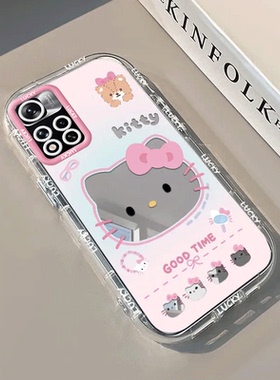 适用红米Note11Pro十手机壳RedmiNote115G套11小米Redmi外壳noto可爱KT猫nont硅胶not5G全包n0te防摔+Por男女