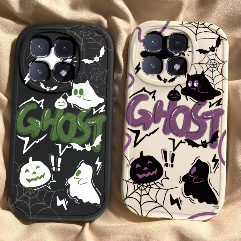 适用红米K70至尊版手机壳新款RedmiK60可爱小米k50pro软硅胶外壳k60e全包防摔k40s男女k30英文幽灵k20pro情侣