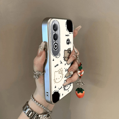 适用oppok12手机壳k12x新款oppok10pro/k11猫爪凯蒂猫镂空K10活力版oppk9x软硅胶套k5全包防摔opopk3/k7k电镀