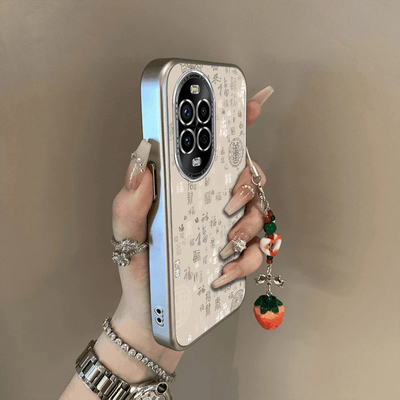 适用华为nova13pro手机壳12/11SE新款Nova10por国风百福Hinove9硅胶novo87防摔n0va6电镀nava5ipr0女4