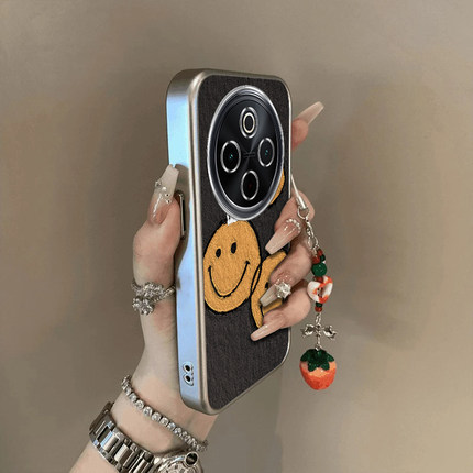 适用vivoy300Pro手机壳新款y200/y78/y77e三个笑脸送手y76s硅胶套vovoy66y73sy71t防摔y93s85a女y70s电