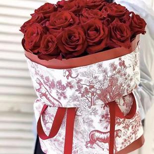 防水纸塑料材质午后伯爵红茶复古鲜花包装纸花束包花纸花艺材料