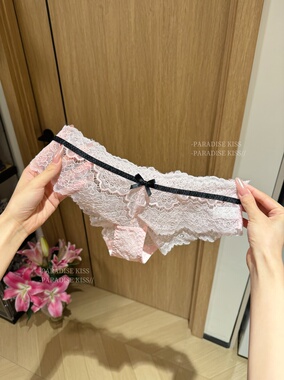 「KISS」柔情蜜意 高级薄款纯欲低腰性感蕾丝时尚透气少女三角裤