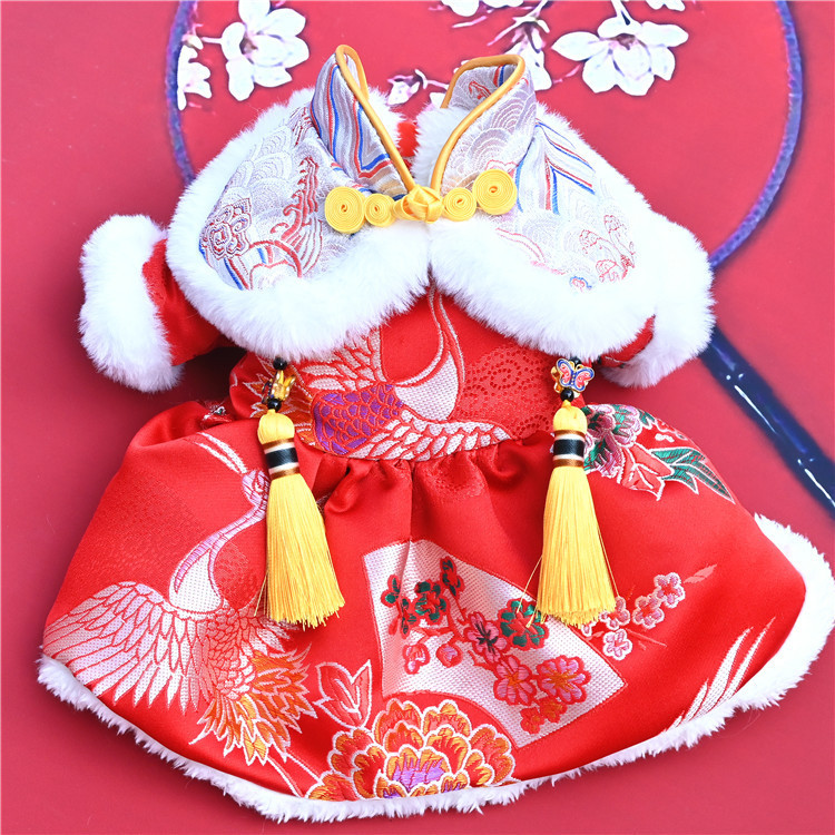 新品新款宠物狗狗猫咪汉服唐装裙子襦裙古装衣服春夏秋冬