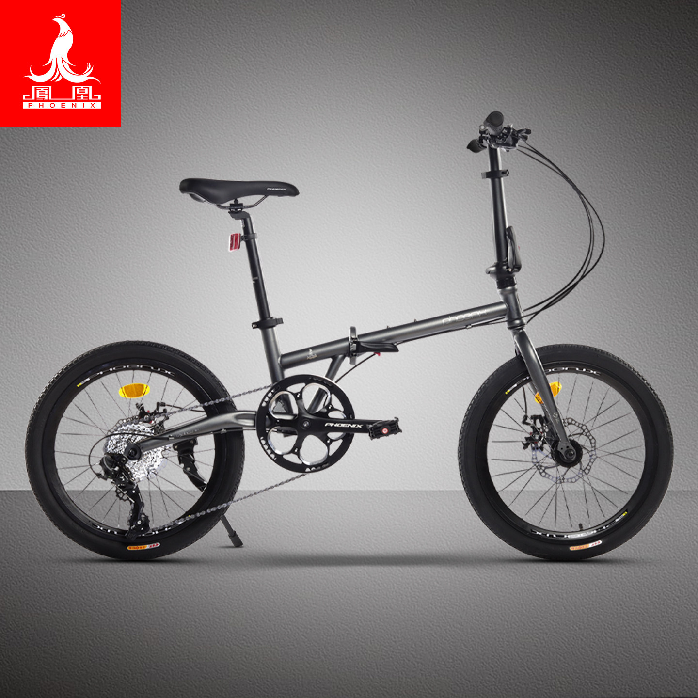凤凰折叠自行车男士女士禧玛诺变速超轻便携车小型20寸学生车