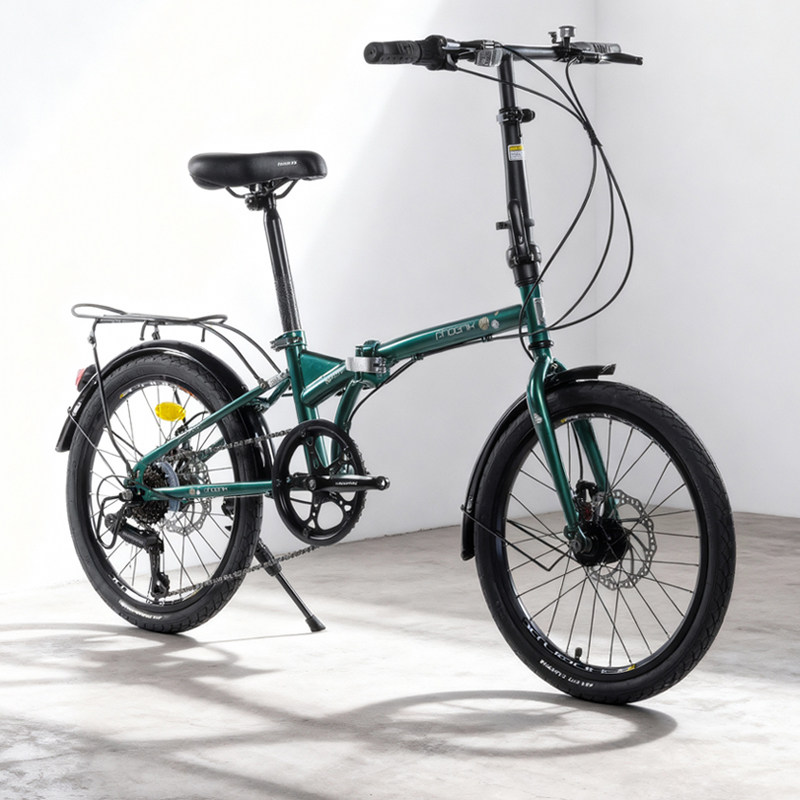 凤凰折叠自行车成人20寸轻便可折叠学生男女士单车可载人折叠车