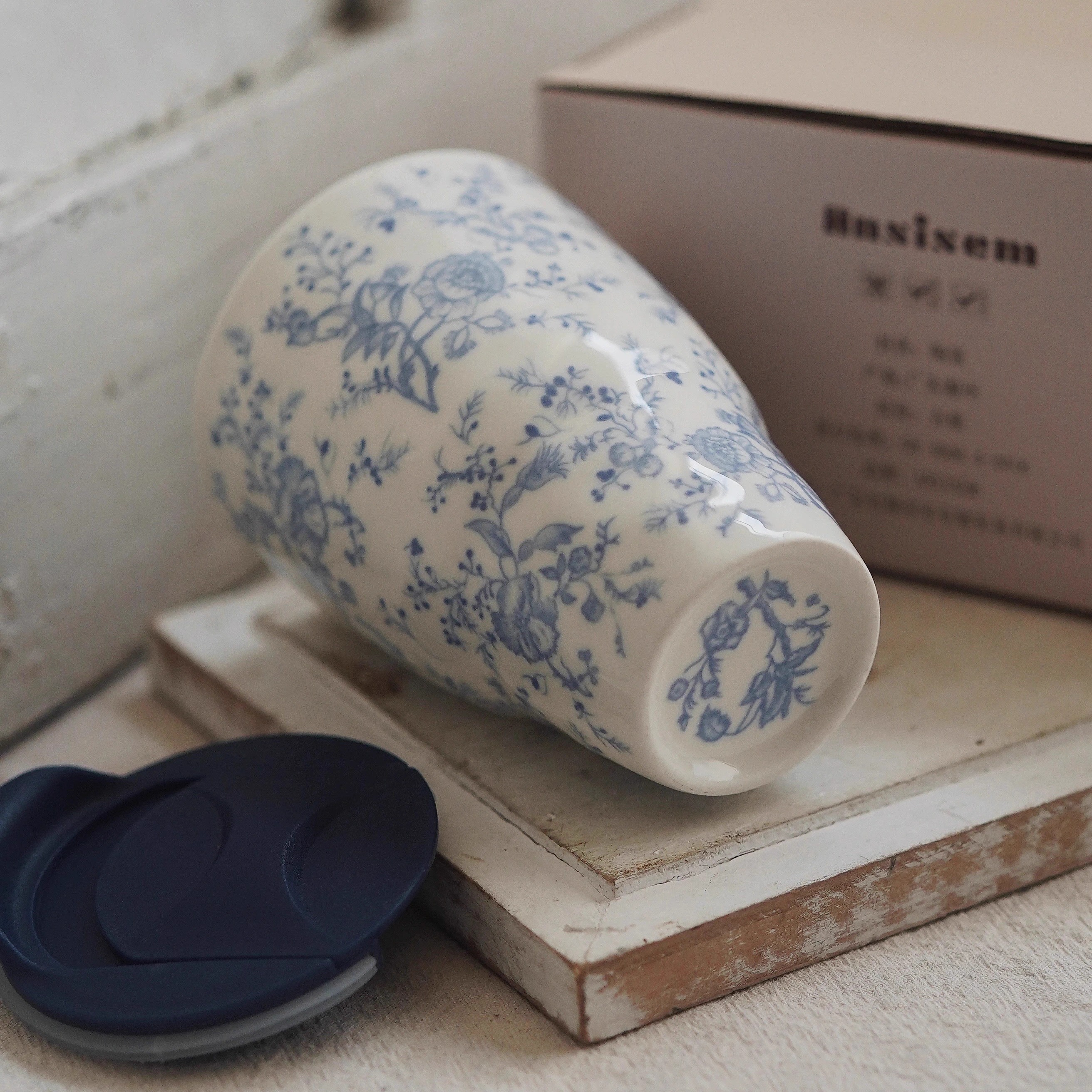 景德镇青花茶杯陶瓷可乐杯主人杯加厚家用大容量个人喝水杯单杯子