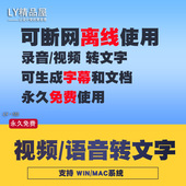 录音转文字软件语音视频翻译音乐会议转换文本歌词字幕 离线版