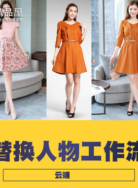 comfyui工作流模特人物一致性迁移替换模特换背景（云端）