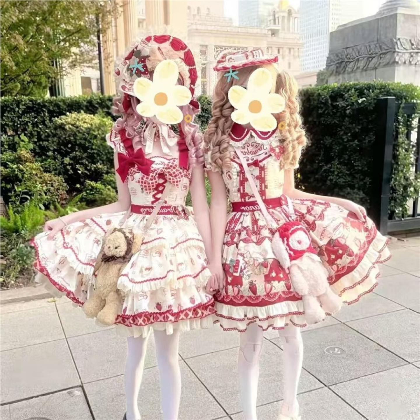 草莓园甜美爱心蛋糕洛丽塔JSK
