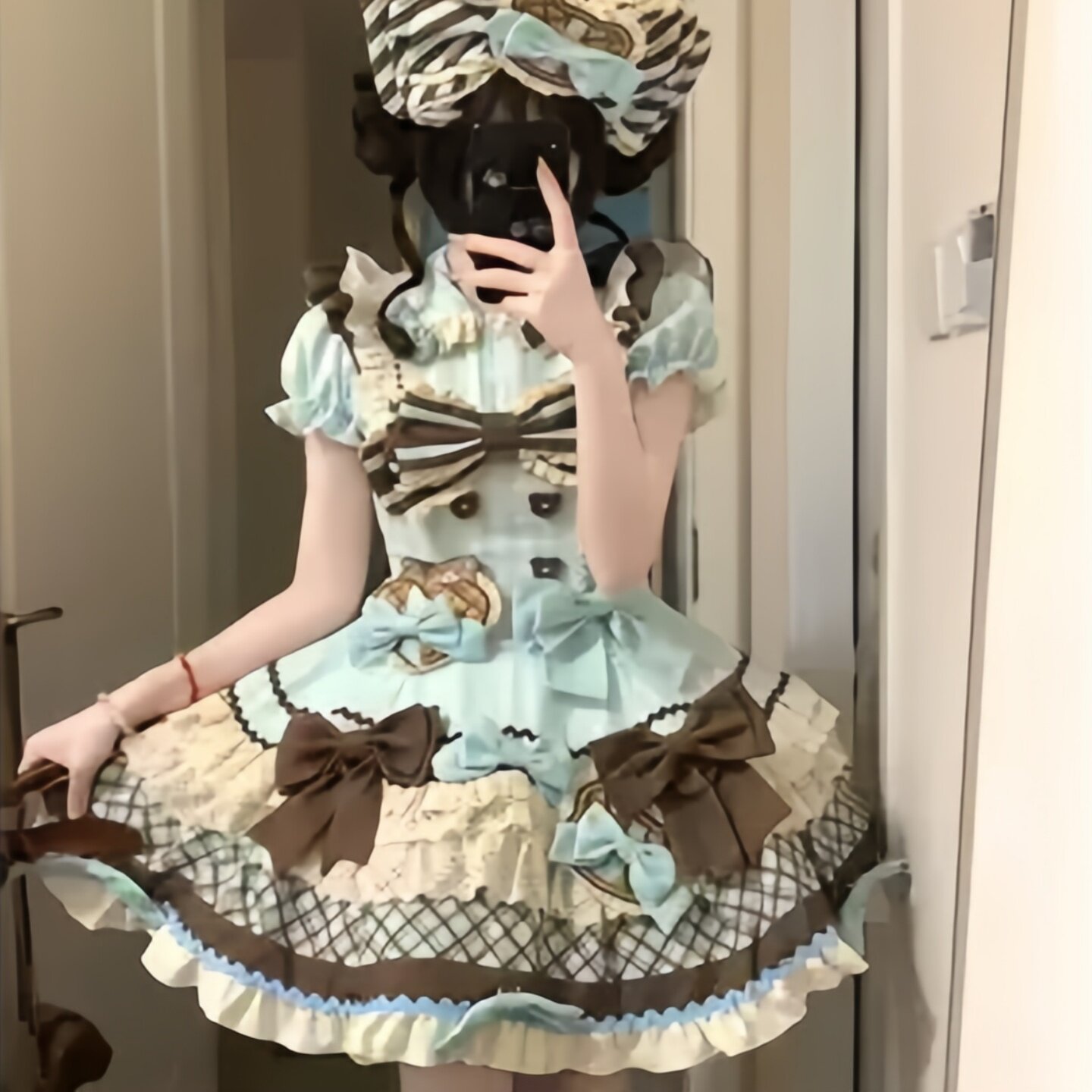 海豹霜糖屋洛丽塔蝴蝶结连衣裙