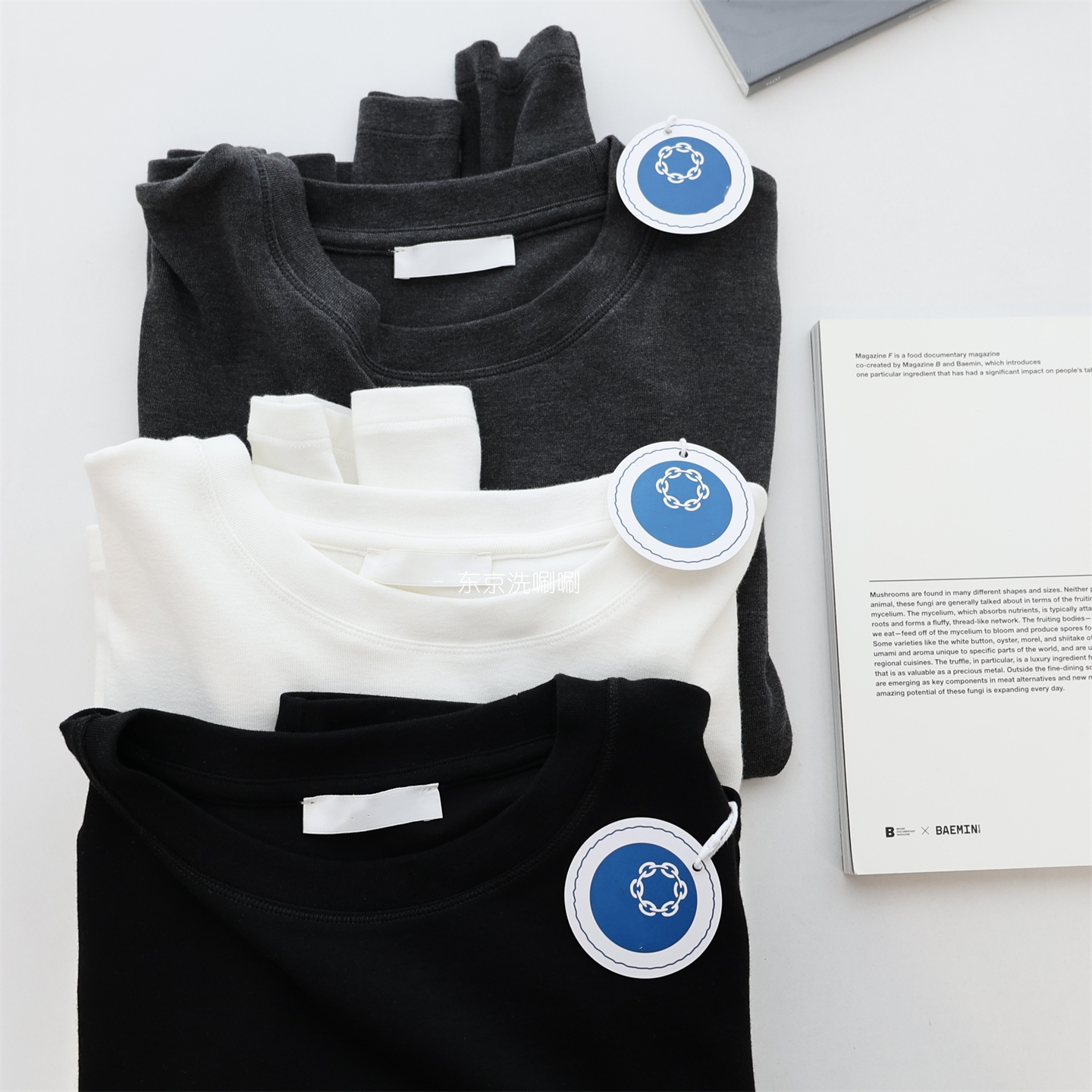 英产co@*ts线~极简风 超舒服净色圆领长袖 高弹无束缚万能百搭t恤