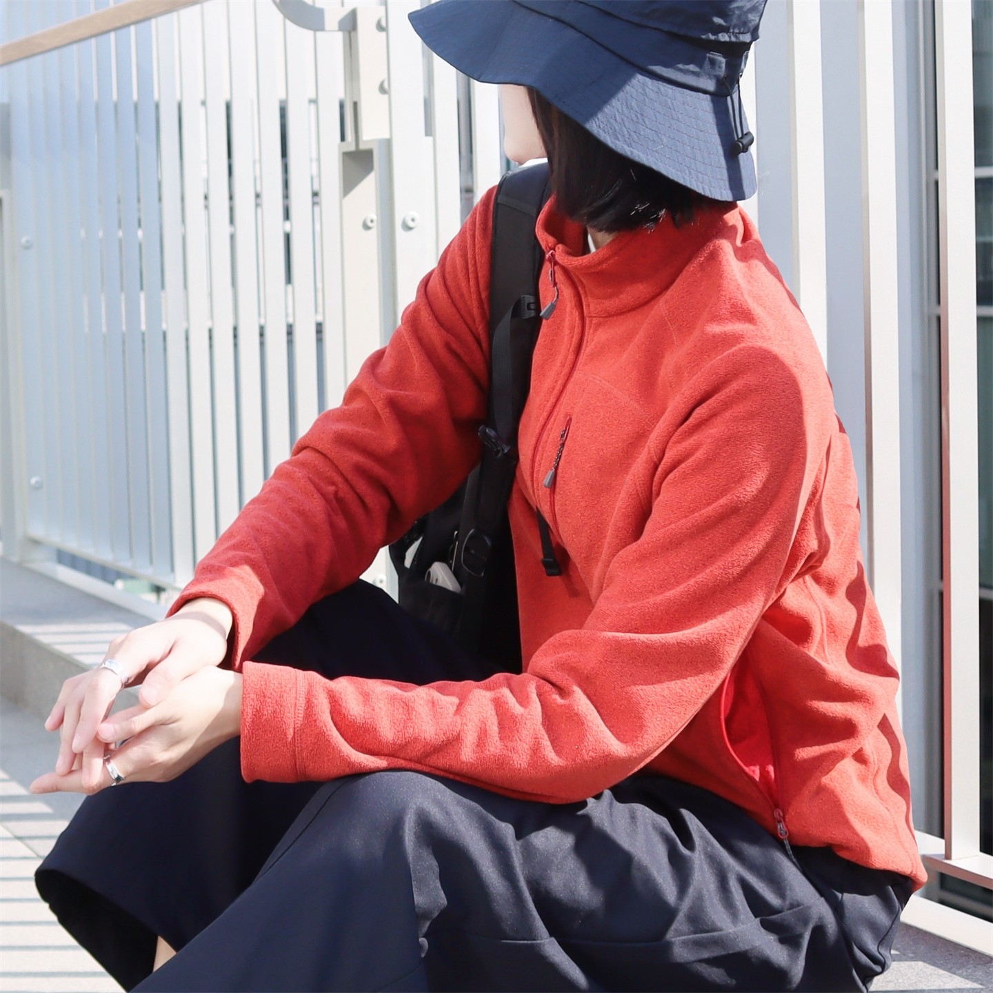 City walk风~迎春款 元气满满橘红色！舒适保暖 全拉链绒衫外套,户外/登山/野营/旅行用品,抓绒衣,淘宝优惠券,粉丝福利购,淘宝优惠卷